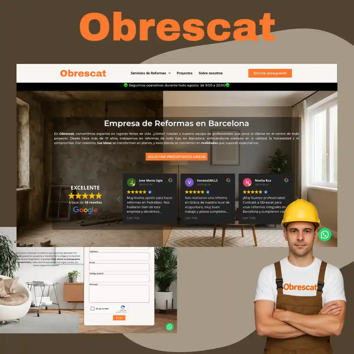 Obrescat – Diseño web y SEO local
