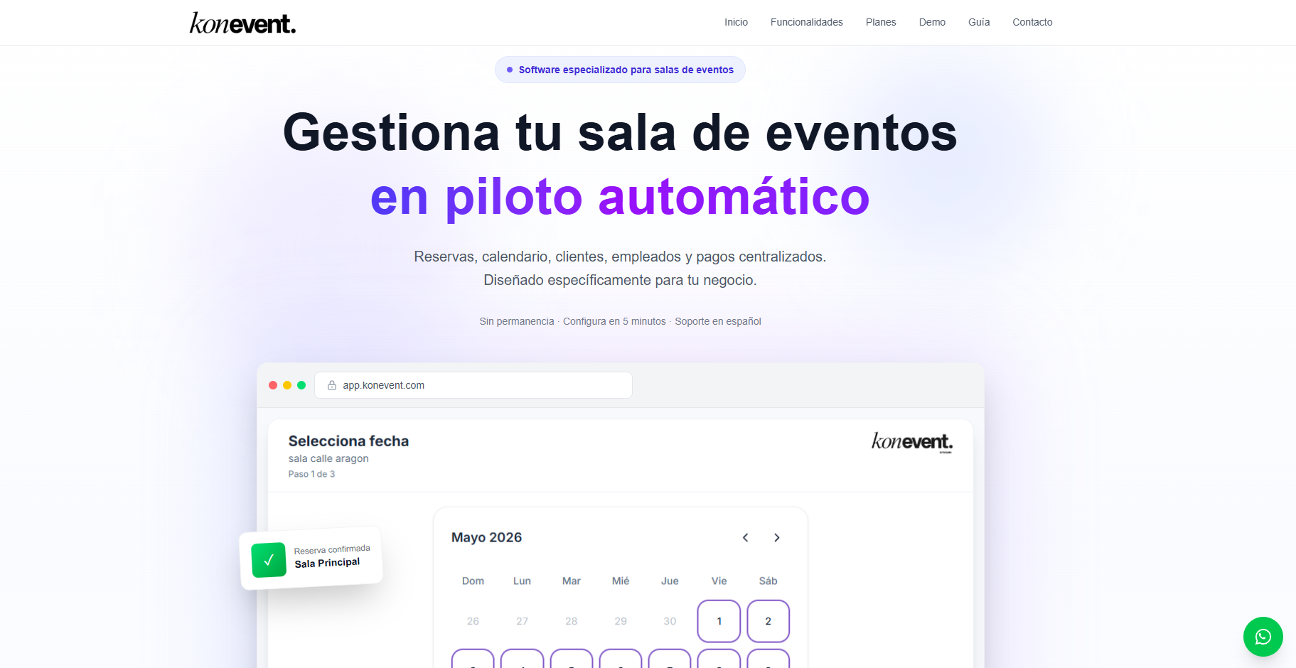 konevent– desarrollo SAAS
